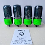 4X 6P6S = 6V6 6AY5 587 Tetrode Tube Reflector Soviet Matched Quad Rare 1960S New. Fixed Price $37.99.
