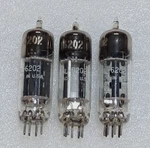 Ge Trio Of 1953 GL-6202 (6X4W) Matching And Ballanced Tubes, TV-7 Tested #B-7. Fixed Price $18.99.