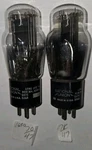 Nu National Union Close Matched Pair 45 Globe Vacuum Tubes Tested Hickok. Fixed Price $159.00.