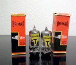 Ultra Rare Matched Pair Brimar 6060/12AT7/6201 Tubes 1950S - Test Nos. Fixed Price $189.99.