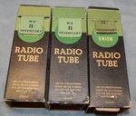 Lot Of 3 Nos National Union Style Vacuum Tubes Original Boxes. Fixed Price $29.95.