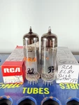 Matched Pair Rca 7189 EL84 6BQ5 Disk Getter Tested Good Tube. Fixed Price $68.45.