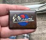 Vintage Marconi Metal Badge Record Stereo Player Music Radio Emblem. Fixed Price $19.99.