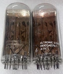 Pair Burroughs B-7971 Large Numerical Display Nixie Tube. Fixed Price $425.00.