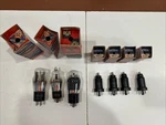 Vtg Nos Rca+ Raytheon Radio Electron Tubes Untested 7 PCS..B62. Fixed Price $35.00.