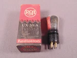 UX-201-A Rca Radiotron Globe Hifi Antique Amp Type 01A Vacuum Tube Nos. Fixed Price $30.00.