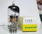 One Amperex 6X8A Nos Nib, By Ge, Angled Getter Vacuum Tube. Fixed Price $5.00.