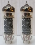 New 2X Tung-sol 7189 / EL84 6BQ5 Matched Pair Duet Two Power Tubes. Fixed Price $79.99.