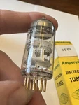 E88C 8255 Amperex Nos Gold Pins Bugle Boy Vacuum Tube. Fixed Price $50.00.