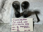 Antique Globe Amplifier Tubes CX-112A UX-112-A Cunningham Tested Nos. Fixed Price $62.99.