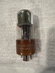 Jan 6X5WGT Vacuum Tube Sylvania Military Brown Base Untested. Fixed Price $20.00.