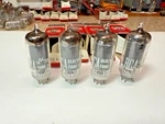Beautiful 4 Nos Date Matched Rca 6AU6 Tubes Square Getter Quad #17. Fixed Price $39.99.