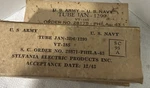 Lot Of Sylvania Radio Tubes (VT-185) 3D6/ 1299 1940'S Nos. Fixed Price $14.95.