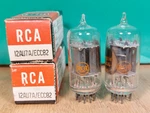 Pair Of Rca 12AU7A ECC82 Nos Nib Clear Top 1966 Vacuum Tubes #1 - 9% Matched. Fixed Price $100.00.