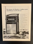 General Electric Vtg 1964 Life Print Add 10.5X13.5 Transistor Radio Beach. Fixed Price $10.76.