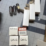 7 Vacuum Philco Rca Etc 6AU6 Different Manufacturers Totaling Tubes. Fixed Price $30.00.