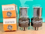 Pair Of 6SN7GTB Nos Nib Side Getter 1966 Vacuum Tubes #3 - 9% Matched. Fixed Price $100.00.