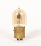 C. 1919 Marconi Moorhead Deforest Engraved Base Peach Glass Audion Radio Tube. Fixed Price $200.00.