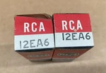 Pair Of 12EA6 Rca Vacuum Tubes Nos Tested. Fixed Price $10.00.