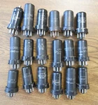 Mixed Lot Of 18 Black Military Grade Tubes Circa 1945 Ken-rad Raytheon Ge. Fixed Price $49.00.