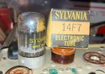Sylvania 14F7 Vacuum Tube Nos Tested On TV-7D/U Tester. Fixed Price $5.50.
