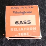 Westinghouse 6AS5 Vacuum Tube Nos. Fixed Price $5.00.