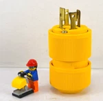 General Electric *nos* L20 30A 347/600V Phase Male Locking Plug. Fixed Price $11.95.