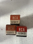 Lot Of 5: Rca (3) Sylvania (2) 12BK5 Radiotron Electron Tube Nos TU13. Fixed Price $22.00.