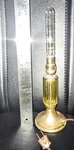 Brass And Glass Table Lamp With Edison(?) Tube Bulb Antique Vintage. Fixed Price $29.99.