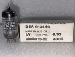 Ge Jg 6189 12AU7WA Black Plate 3X Mica Vacuum Tubes TV7 New In Box. Fixed Price $35.00.