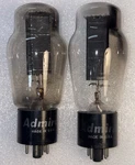Pair Admiral 5U4G Black Ribbed Plate Top Getter Rectifier Tube Tested Strong. Fixed Price $45.00.