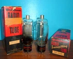 2 Westinghouse JAN-1616 Transmitter Tubes Spring Hung Filaments Nos. Fixed Price $20.36.