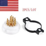 Usa 2PCS 9PIN Ptfe Tube Socket B9A 12AX7 12AU7 12AT7 6922 6N11 5684 Valve Base. Fixed Price $18.99.