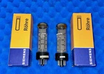 Two Siemens 6CA7 EL34 Tubes/ Amplitrex Tested Getters 1983 Dimple 95%. Fixed Price $299.00.