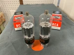 Matched Pair Of New Rca 6CD6GA Beam Power Tubes - Amplitrex Verified. Fixed Price $25.00.