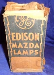 BH1194 Vtg G.e. General Electric Edison Mazda Lamp Bulb No. CGE2 W/ Original Box. Fixed Price $18.09.