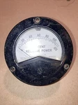 Weston Panel Meter Percent Relative Power 0-120 Model 2531 From Radio Estate. Fixed Price $57.50.