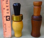 Two Custom Made Duck Calls, Unkown Makers. Fixed Price $39.95.