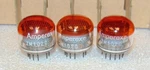 Rare Nos Matched Trio ZM1020 Amperex Red Glass Nixie Tubes Delta Codes Holland. Fixed Price $173.25.