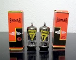 Ultra Rare Matched Pair Brimar 6060/12AT7/6201 Tubes 1950S - Test Nos. Fixed Price $189.99.