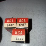 Lot Of 3: Rca 6417 Nos Tube Valve Lampe. Fixed Price $25.00.