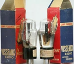 Pair Power Tubes Visseaux France Mono Plate Black A245 2A3 Amplifier. Fixed Price $1250.00.