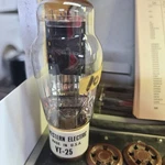 Type 10/ VT-25 Vacuum Tube Western Electric White Ceramic Base, Very Strong. Fixed Price $200.00.