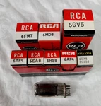 Lot Of 9 - Rca Tubes 6GV5/6FM7/6MD8/6DX8/6AF4(2)/6HS8/6EA8/6CG3. Fixed Price $14.00.