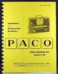 Paco T60 T-60 Tube Tester Kit Manual. Fixed Price $14.99.