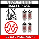 New Box Gain Matched Quad 4 Jj Electronics Tesla 12AX7 ECC83-S Vacuum Tubes. Fixed Price $80.27.