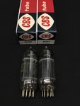 Matched Pair Cbs 6CG7 (6FQ7) Black Plate O Getter Vintage Vacuum Tubes D.9228. Fixed Price $38.95.