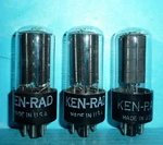 Ken-rad 5Y3GT Rectifier Tubes Black Plates Getter Tested. Fixed Price $20.21.