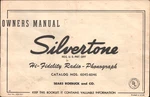 1955 Silvertone Hi-fidelity Radio-phonograph Vintage Owners Manual Sears Roebuck. Fixed Price $14.99.