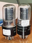 Sylvania 6V6GT Matched Pair MAXIMATCHER2 Tested (2)TUBE Lot. Fixed Price $49.99.